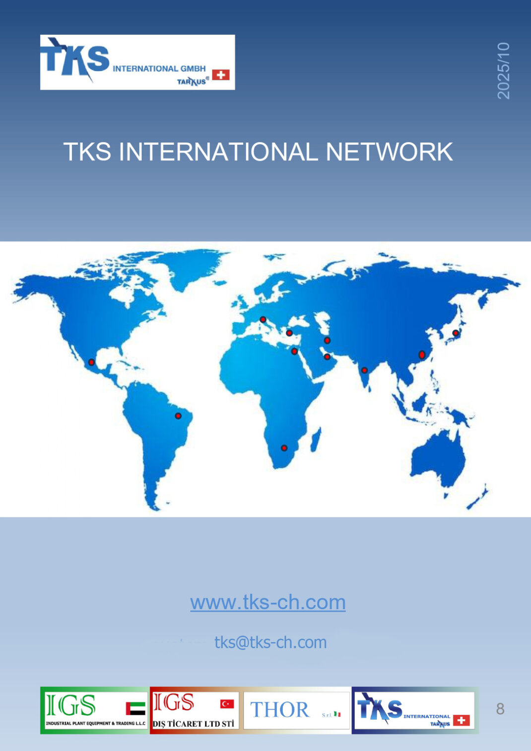 www.tks-ch.com<br />customerservice@tks-ch.com