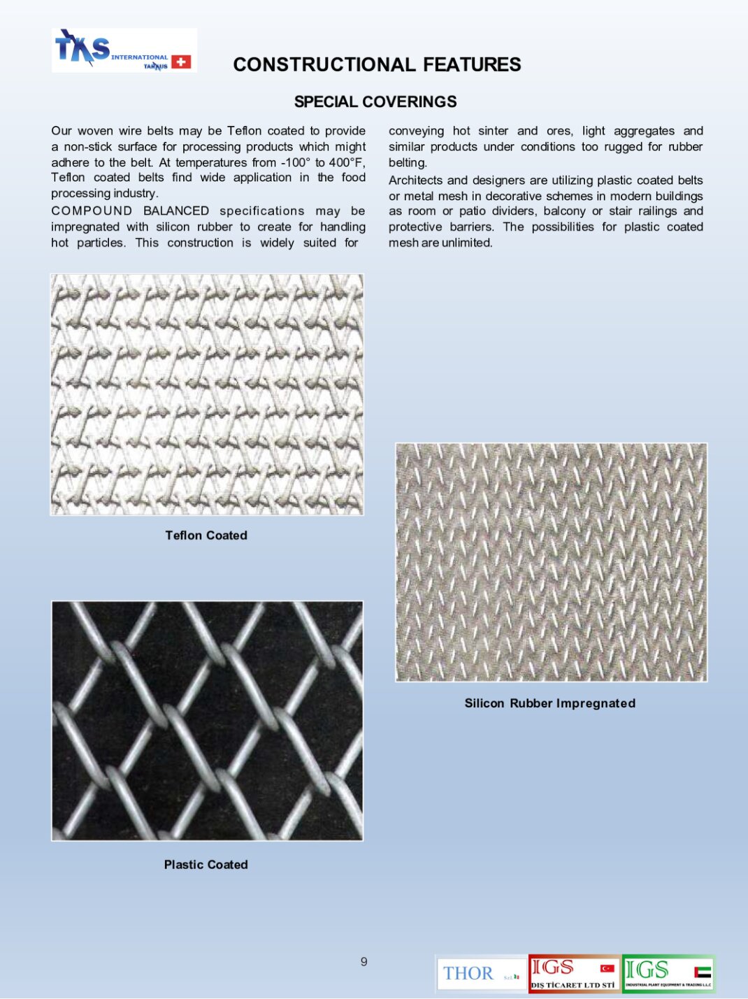 SPECIAL COVERINGS
